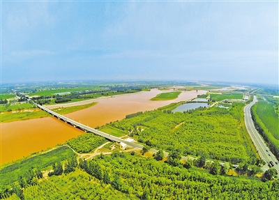 黃河滋養(yǎng)著寧夏這片沃土，兩岸處處生機盎然。（資料圖片）                                                                                         本報記者 王曉龍 攝