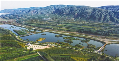 <p>　　沈家河濕地公園</p>