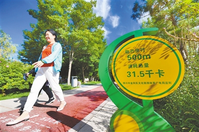 <p>　　公園里、廣場上、社區(qū)內(nèi)……隨處可見的公共體育設(shè)施讓人們?cè)诩议T口就能進(jìn)行全方位的體育鍛煉。2016年以來，銀川市新建各類小微公園48處，初步營造出了“300米見綠、500米入園”的綠色生活環(huán)境。（資料照片）</p>