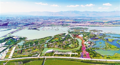<p>　　美麗濕地?zé)o窮碧</p>