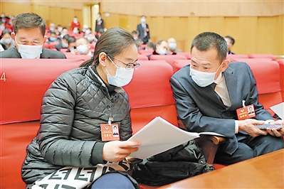 <p>　　政協(xié)委員討論政協(xié)常委會(huì)工作報(bào)告。</p>