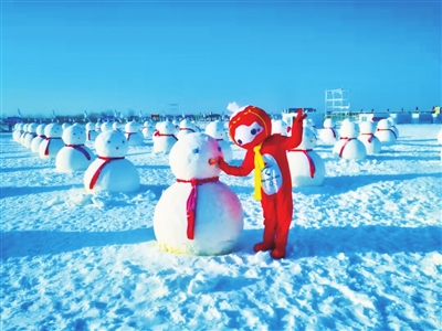 旅游景區(qū)的冰雪元素。 景區(qū)供圖