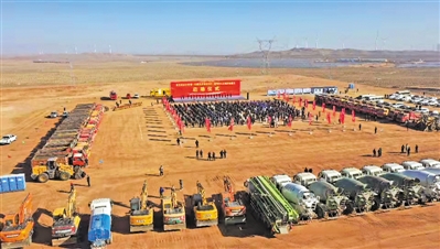 <p>　　開工現(xiàn)場。</p><p>　　（本版圖片均由吳忠市委宣傳部提供）</p>