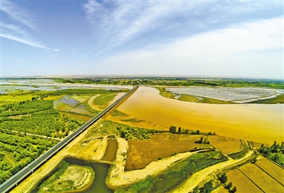 <p>　　陶樂黃河大橋?！　　”緢?bào)記者　王曉龍　　攝</p>