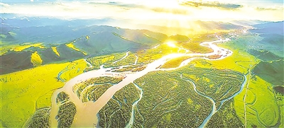 黃河瑪曲縣采日瑪段。<br/>　　新甘肅·甘肅日?qǐng)?bào)通訊員 王生暉 攝